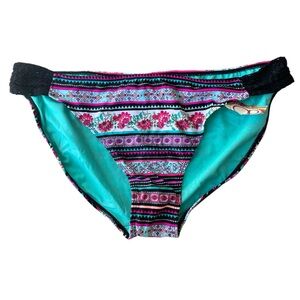 OP Pink and Black Bikini Swimwear